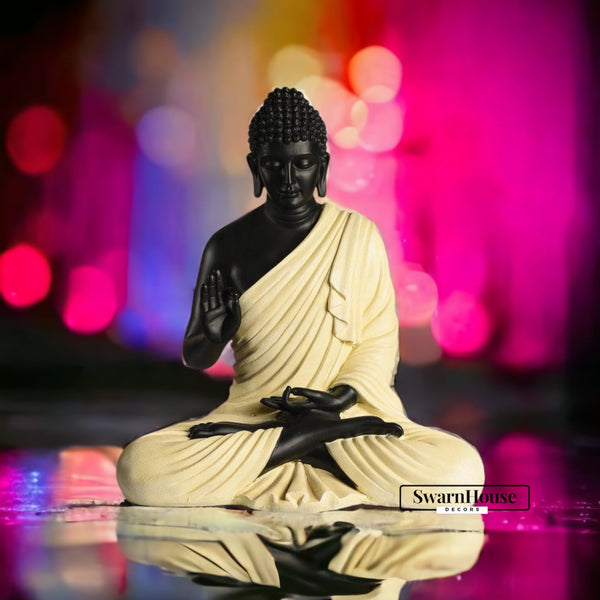 Swarn House Beautiful Sitting Buddha Idol Statue for Home & Garden – Big Size 2 Feet