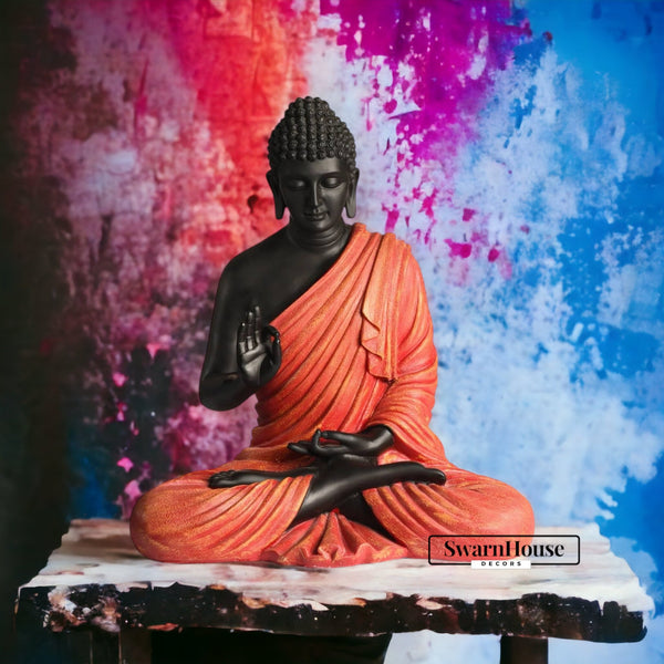 Swarn House Beautiful Sitting Buddha Idol Statue for Home & Garden – Big Size 2 Feet