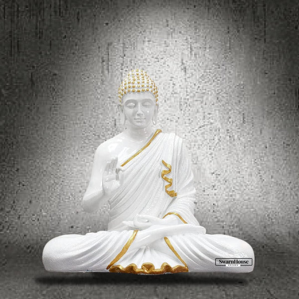 SwarnHouse Beautiful Sitting Buddha Idol Statue for Home & Garden - Big Size 2 Feet (Premium Collection)