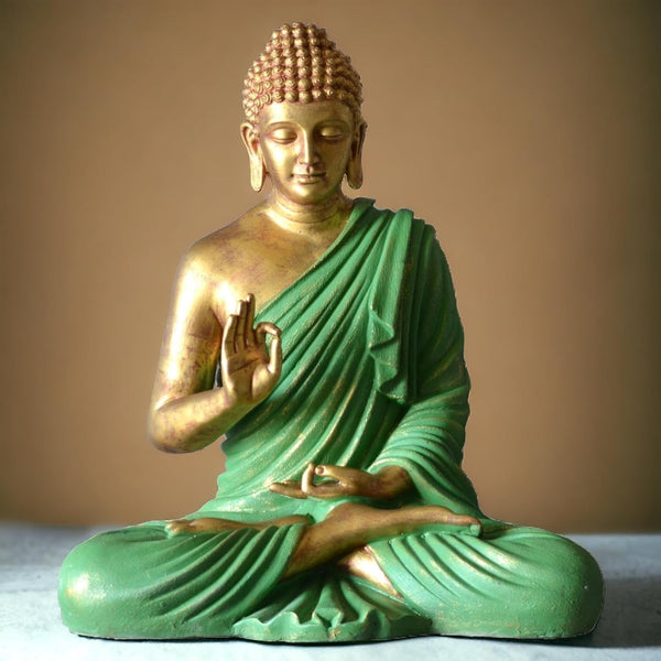 SwarnHouse Beautiful Sitting Buddha Idol Statue for Home & Garden - Big Size 2 Feet (Premium Collection)