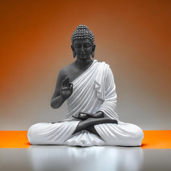 SwarnHouse Beautiful Sitting Buddha Idol Statue for Home & Garden - Big Size 2 Feet (Premium Collection)
