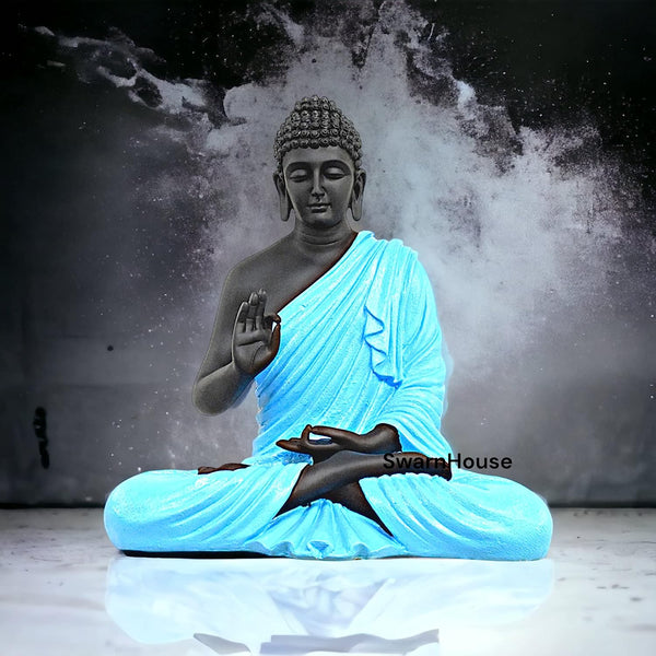 SwarnHouse Decors® Beautiful Sitting Buddha Idol Statue for Home & Garden – Big Size 2 Feet