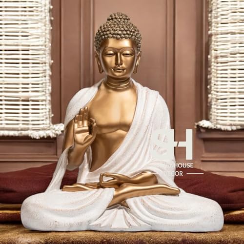 Swarnhouse Premium 1.5 Feet Buddha Statue for Indoor/Outdoor / Sculpture Article 8