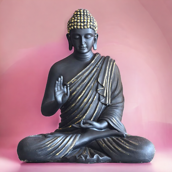 Beautiful Sitting Buddha Idol Statue for Home & Garden – Big Size 2 Feet