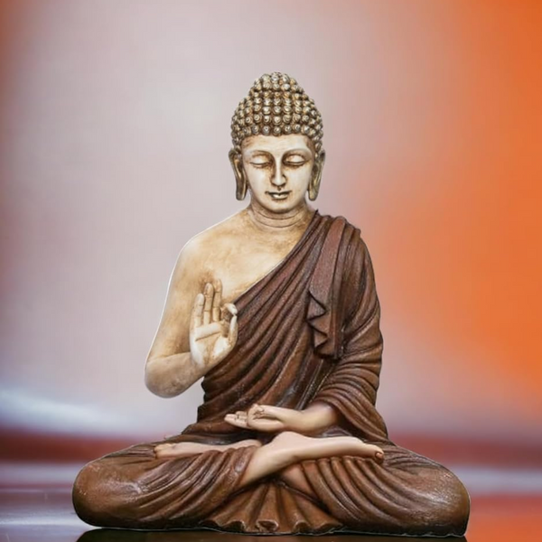 SwarnHouse Beautiful Sitting Buddha Idol Statue for Home & Garden - Big Size 2 Feet (Premium Collection)