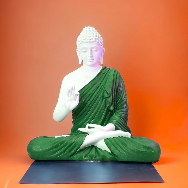 SwarnHouse Beautiful Sitting Buddha Idol Statue for Home & Garden - Big Size 2 Feet (Premium Collection)